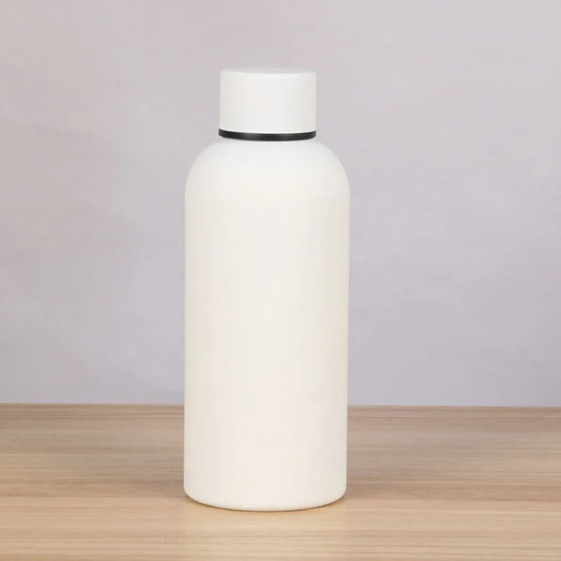 Gourde de sport en inox 350 ml à 750 ml isotherme — Blanc