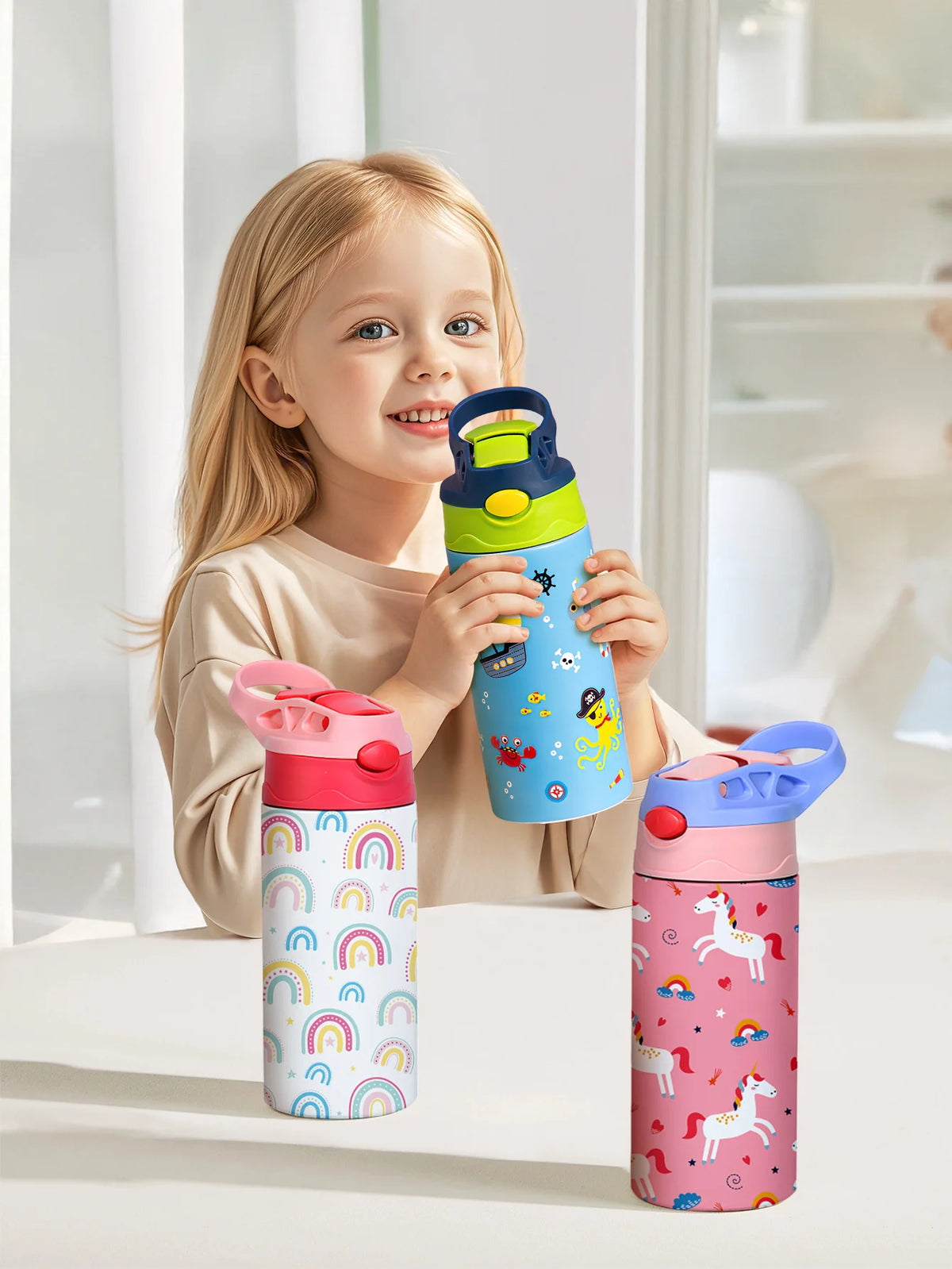 Gourde enfant en inox 350 ml isotherme