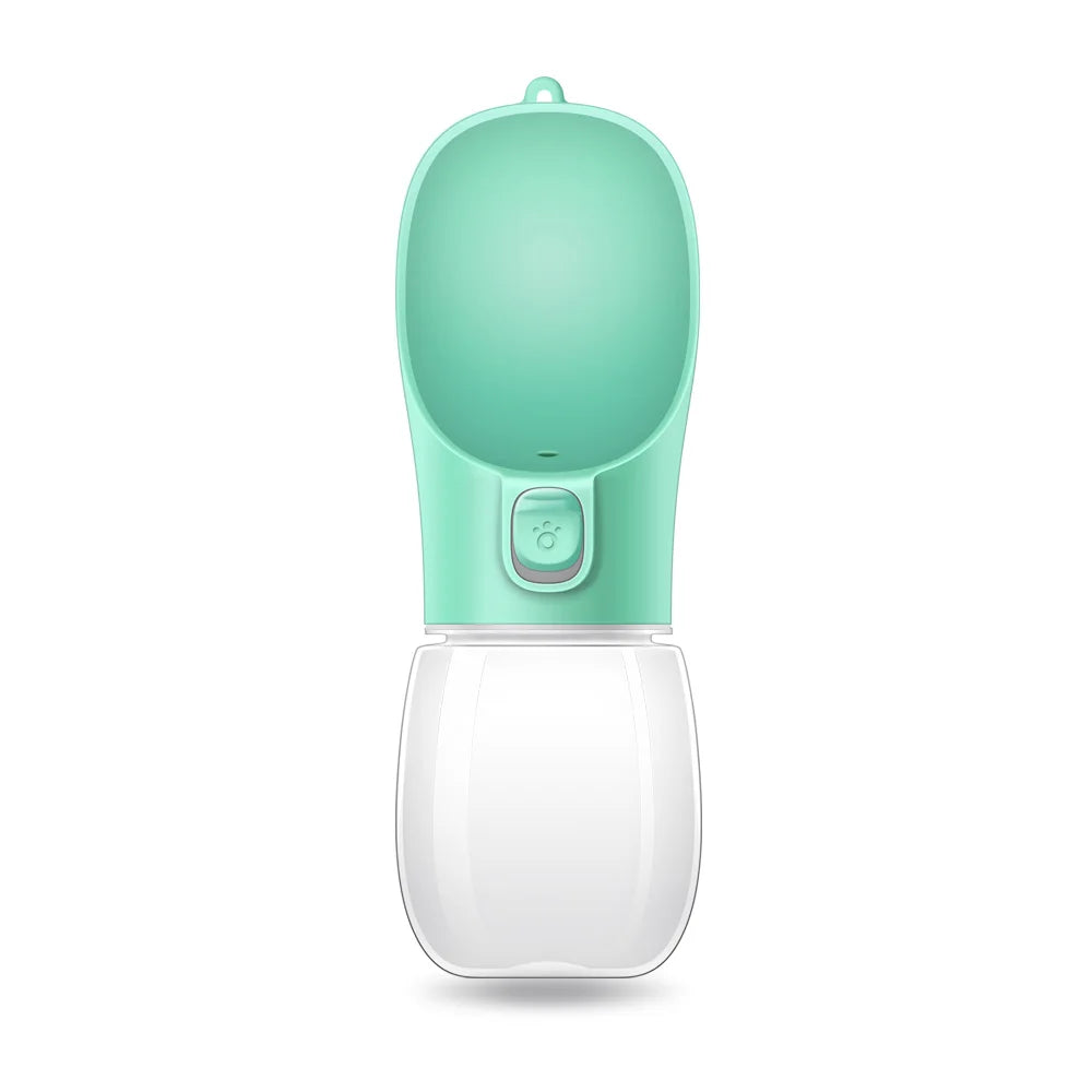 Gourde pour chien 300 ml à 550 ml anti-fuite — Vert 300 ml