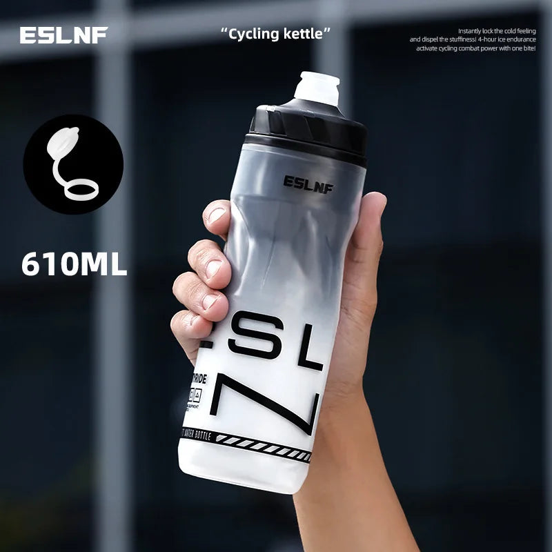 Gourde de vélo 610 ml isotherme — Noir