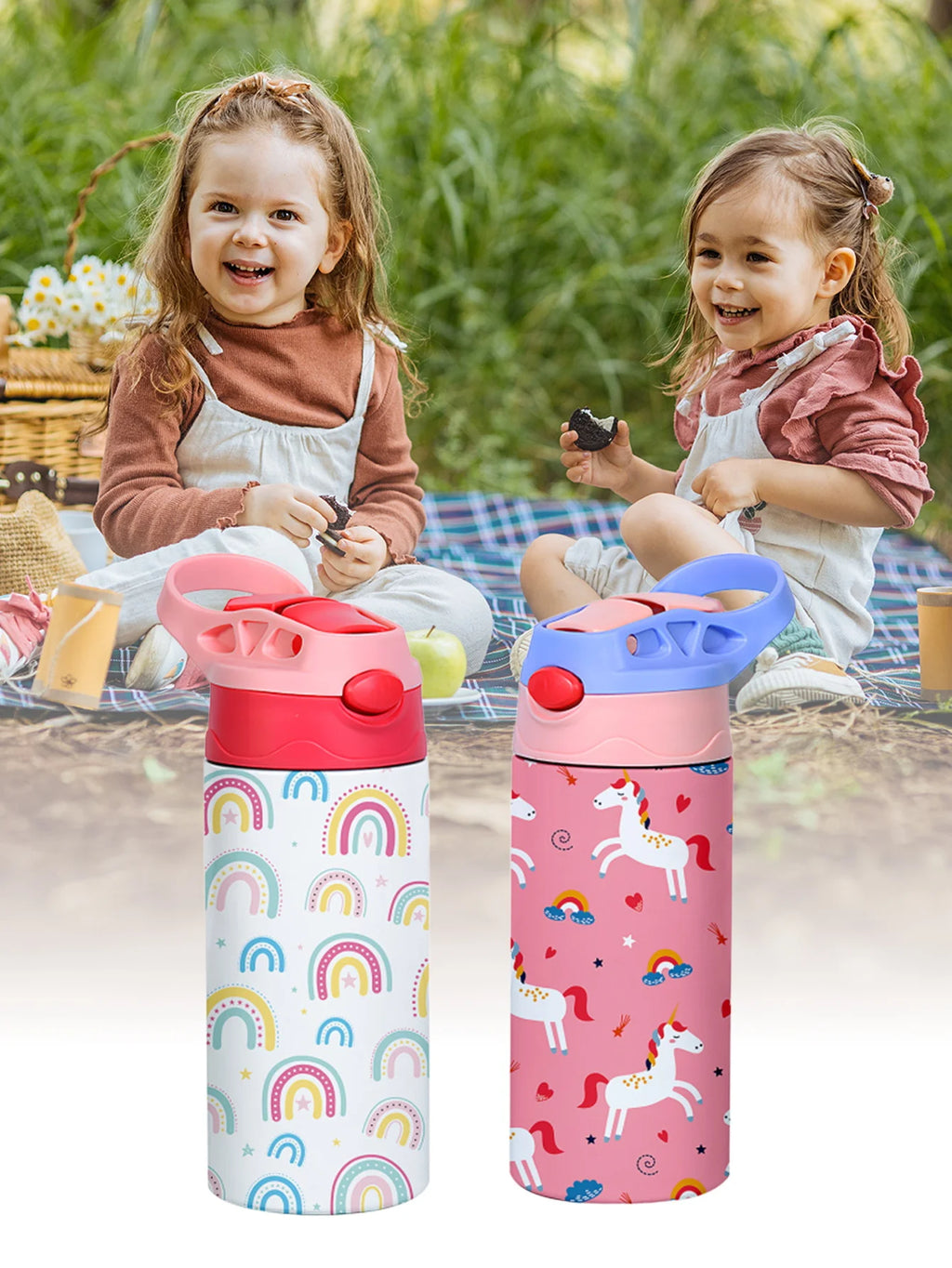 Gourde enfant 350 ml à paille