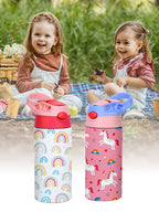 Gourde enfant 350 ml à paille