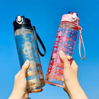 Gourde en plastique sans BPA 800 ml à paille