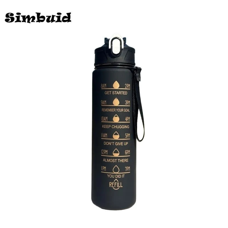 Gourde de sport 600 ml à 1 L à paille
