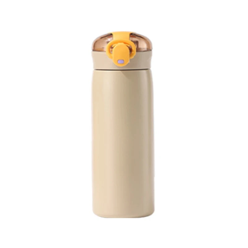 Gourde enfant en inox 320 ml à 460 ml à paille — 460 ml Kaki
