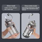 Gourde de sport en plastique sans BPA 600 ml à 2 L à paille