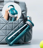 Gourde de sport en plastique sans BPA 750 ml à 1 L à paille