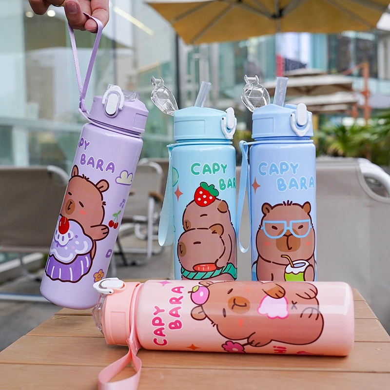 Gourde enfant en plastique sans BPA 800 ml à paille