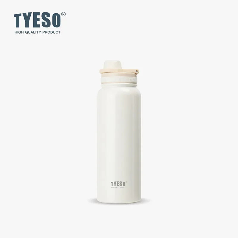 Gourde de sport en inox 600 ml à 1,2 L isotherme — 600 ml Blanc
