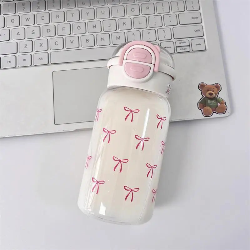 Gourde en plastique sans BPA 500 ml à paille