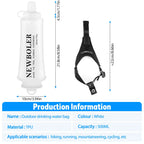 Gourde de running pliable 500 ml à sangle de main