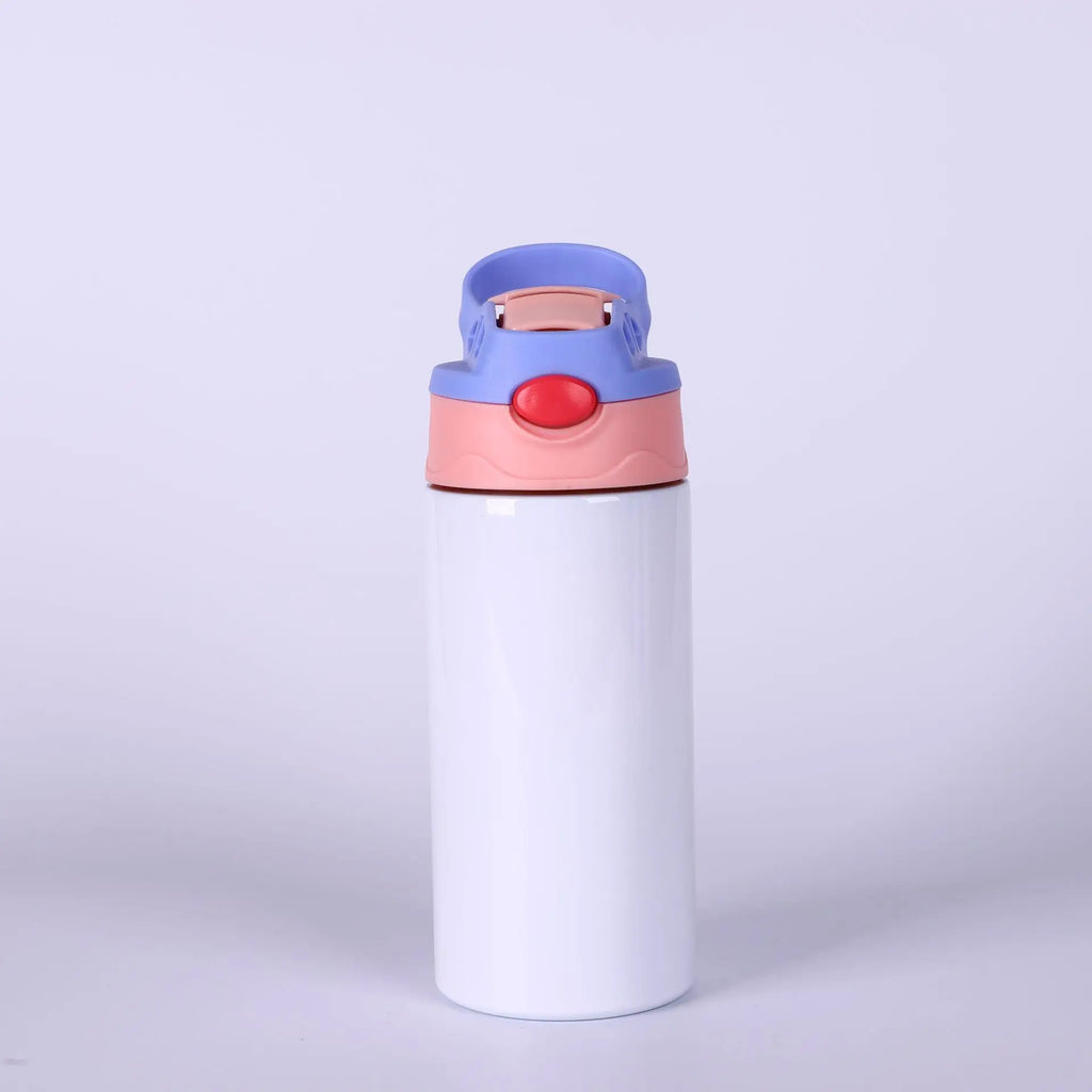 Gourde enfant en inox 360 ml à paille