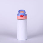 Gourde enfant en inox 360 ml à paille
