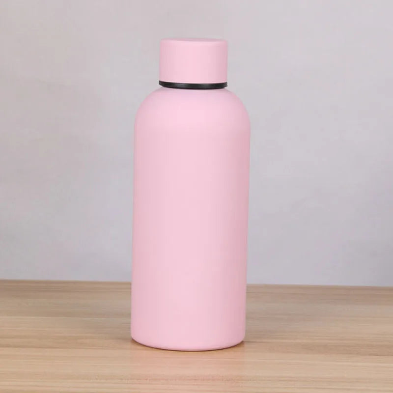 Gourde de sport en inox 350 ml à 750 ml isotherme — Rose