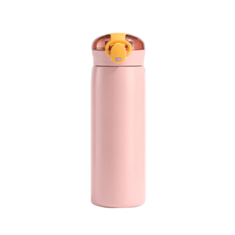 Gourde de sport en inox 320 ml à 460 ml à paille — 320 ml Rose