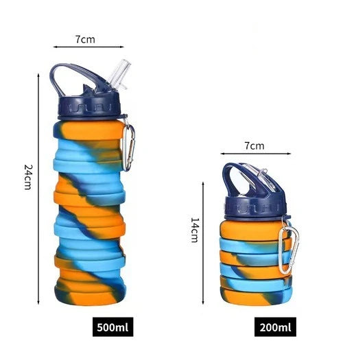 Gourde à café en silicone — Orange