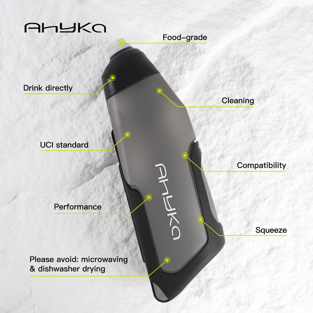 Gourde de vélo 600 ml compacte
