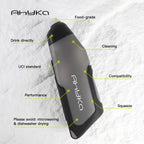 Gourde de vélo 600 ml compacte