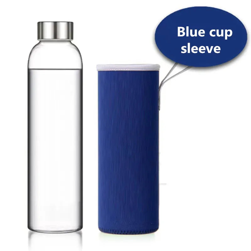 Gourde en verre 550 ml — Bleu