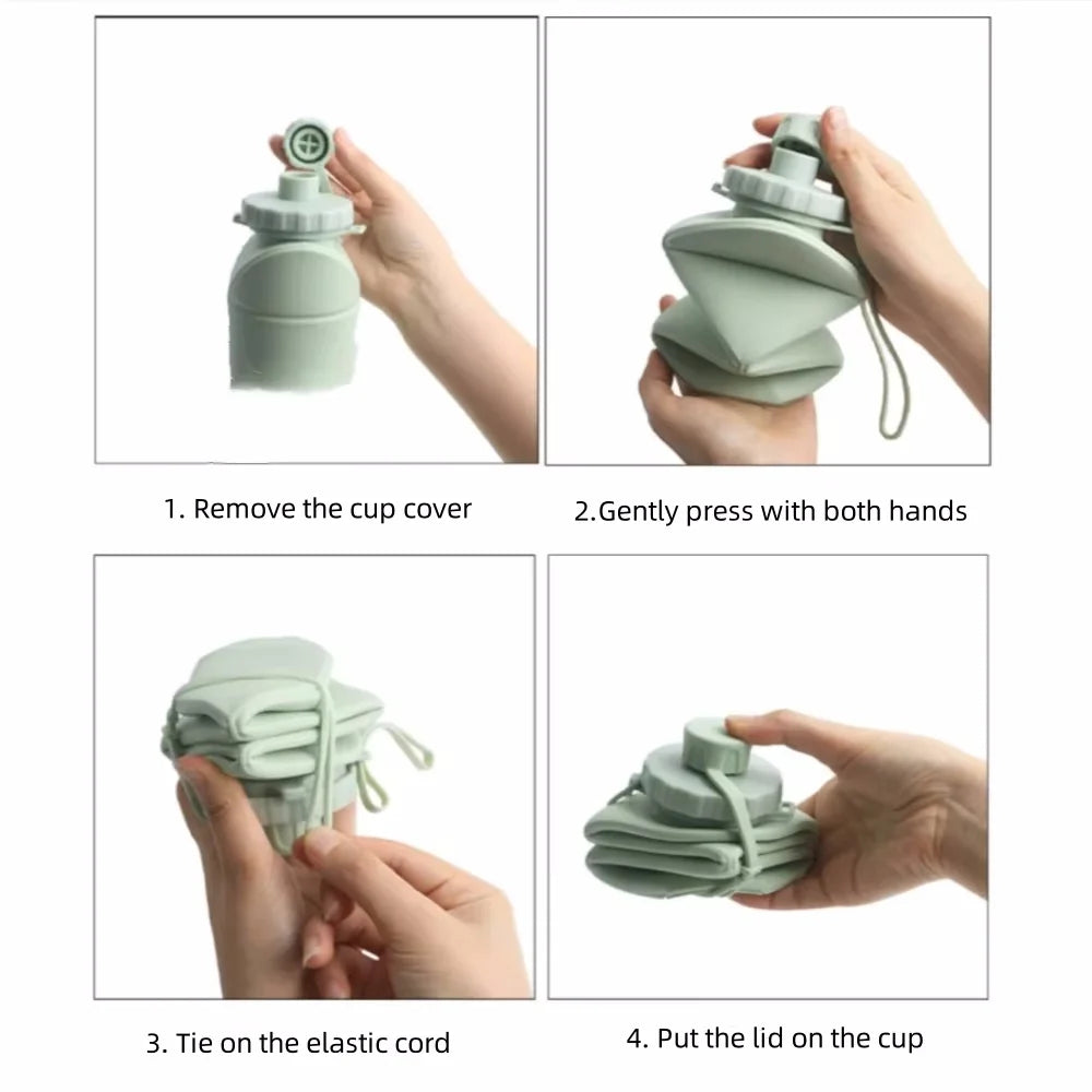 Gourde de sport en silicone 600 ml