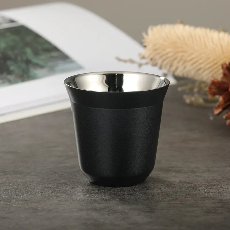 Gourde à café en inox isotherme — Noir