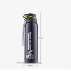Gourde de vélo en inox 500 ml à paille