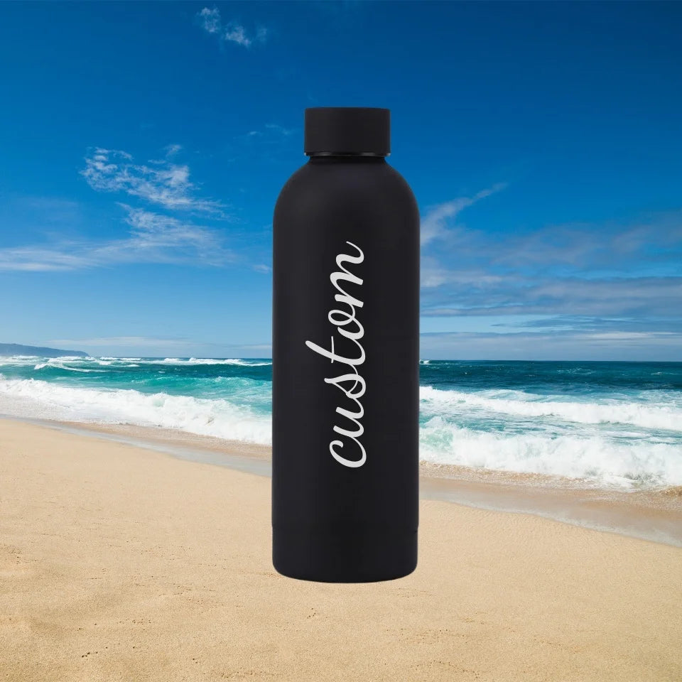 Gourde en inox 500 ml isotherme — Noir