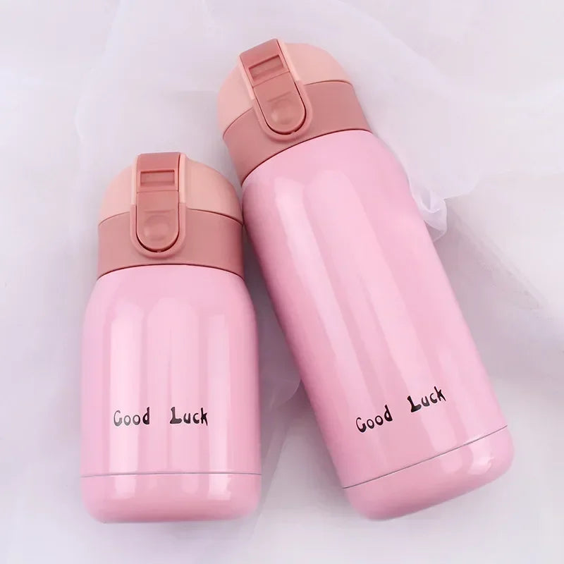 Gourde enfant en inox 200 ml à 360 ml isotherme — 200 ml Rose