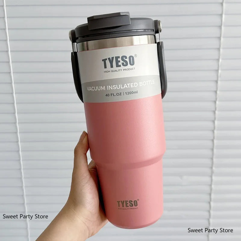 Gourde en inox 600 ml à 1,2 L isotherme — 1,1 L Rose