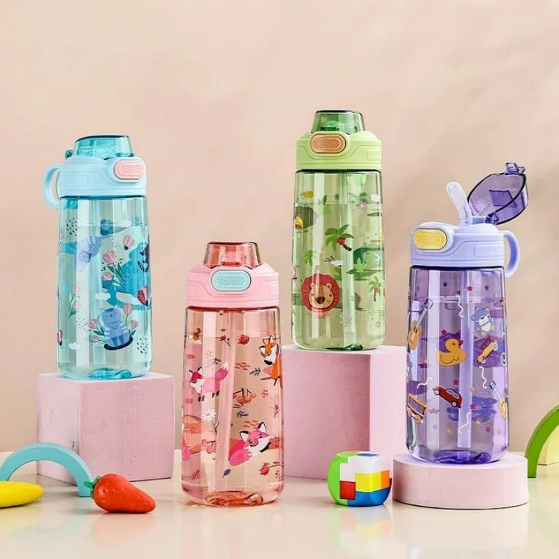 Gourde enfant 550 ml à paille