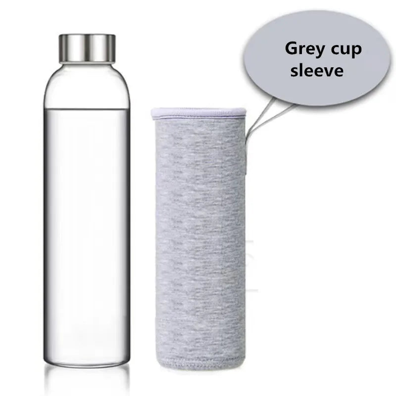 Gourde en verre 550 ml — Gris