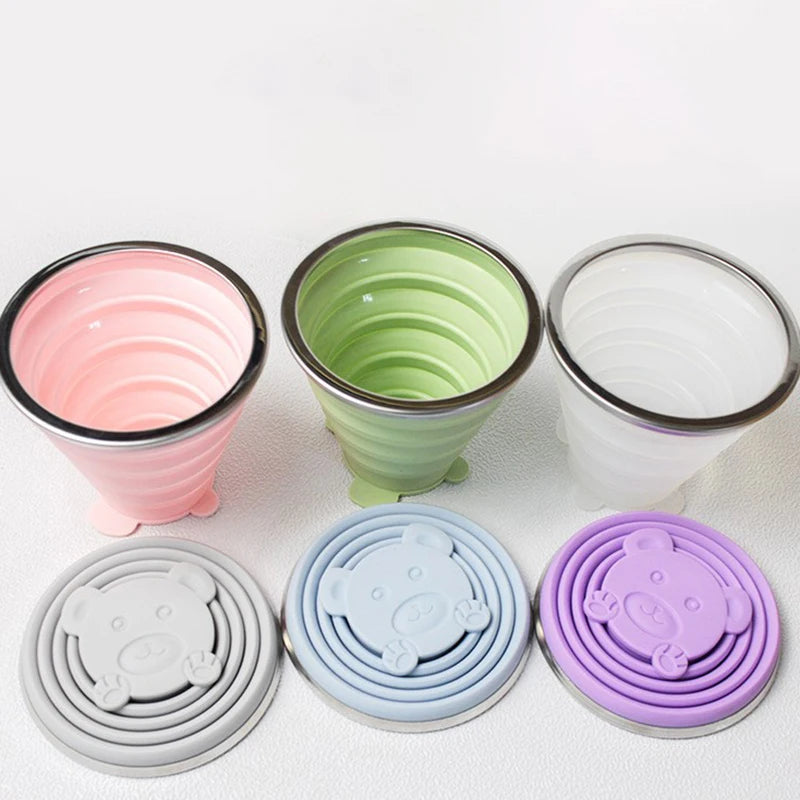 Gourde de sport en silicone 180 ml à 320 ml