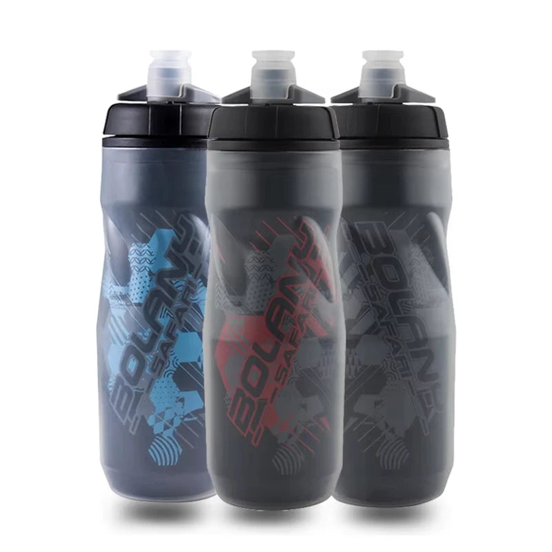 Gourde de vélo en plastique sans BPA 600 ml isotherme