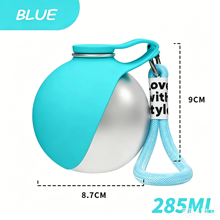 Gourde pour chien en inox — Bleu