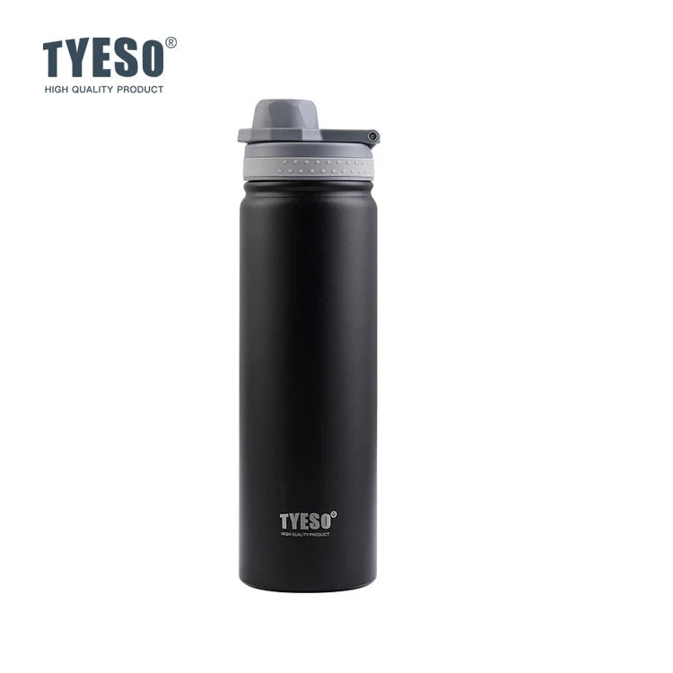 Gourde de sport en inox 600 ml à 1,2 L isotherme — 750 ml Noir