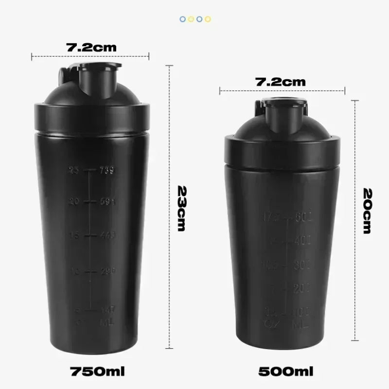 Gourde de sport en inox 500 ml à 750 ml