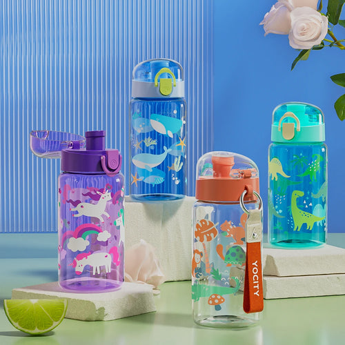 Gourde Enfant - Cartoon 550 ml avec cordelette