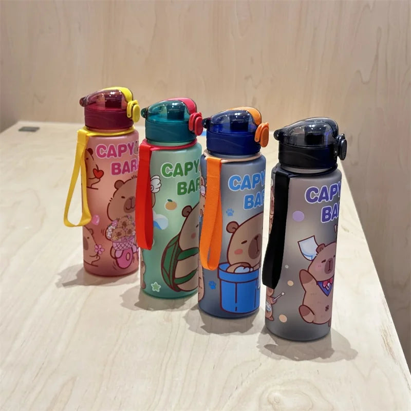 Gourde enfant en plastique sans BPA 750 ml à paille