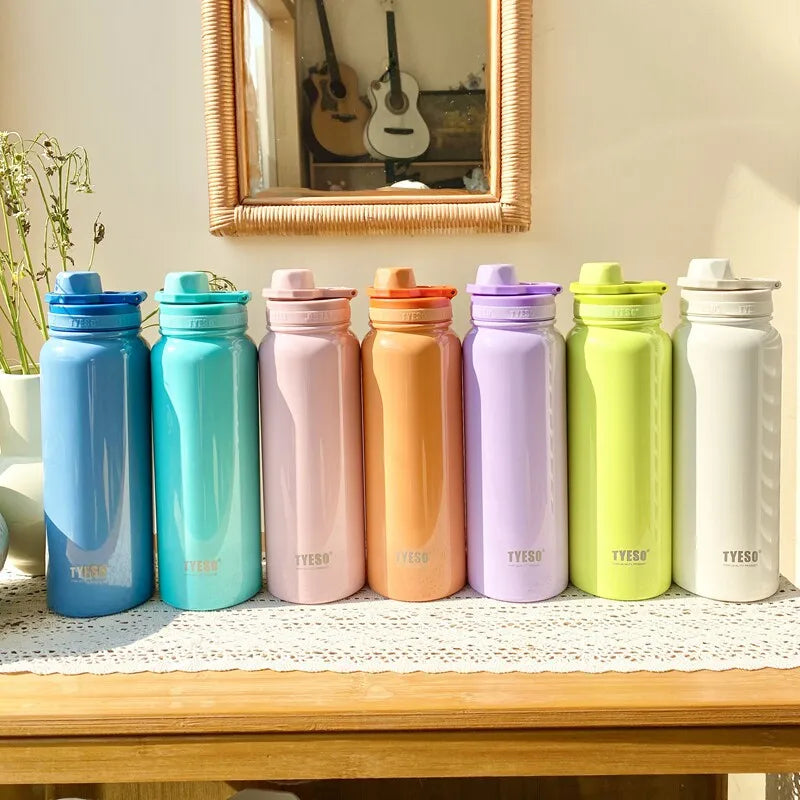 Gourde de sport en inox 600 ml à 1,2 L isotherme