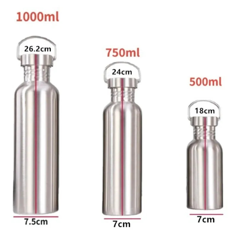 Gourde de vélo en inox 500 ml à 1 L