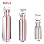 Gourde de vélo en inox 500 ml à 1 L