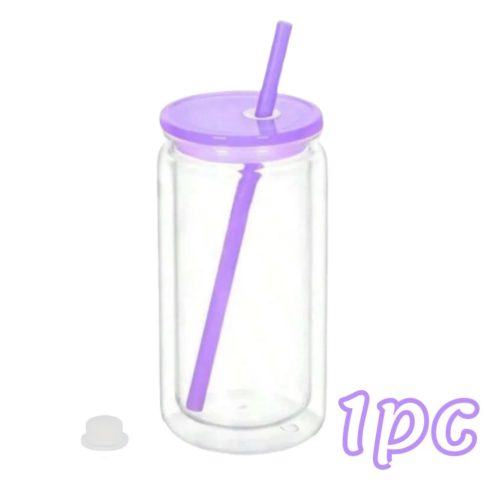 Gourde en plastique sans BPA 470 ml — Violet 1pc