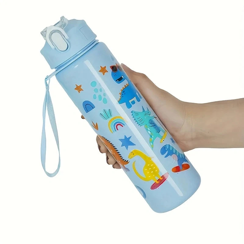 Gourde enfant en plastique sans BPA 680 ml à 750 ml — Bleu