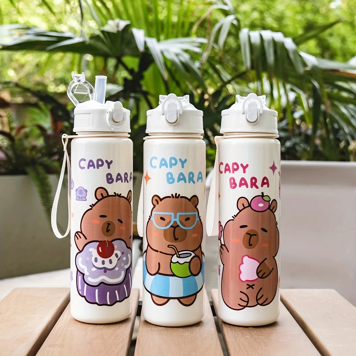 Gourde Enfant - Capybara 750 ml avec paille