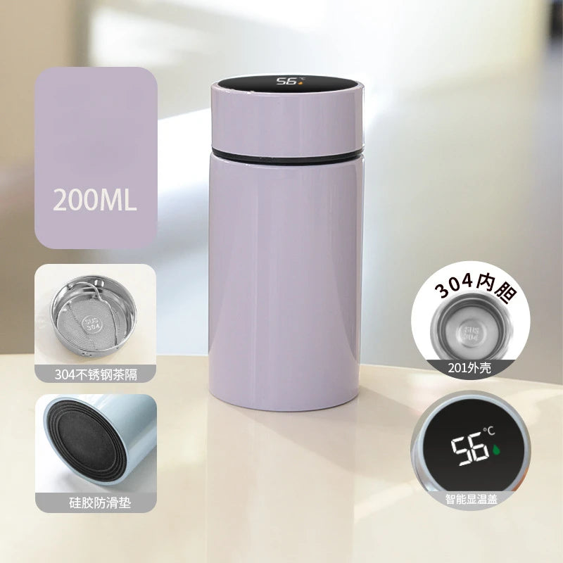 Gourde en inox 200 ml avec filtre — Violet