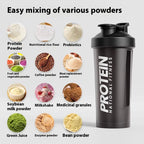 Gourde de sport 400 ml à 600 ml shaker — 4 coloris