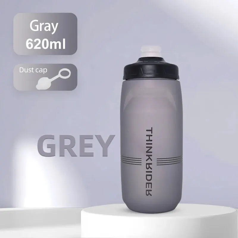 Gourde de vélo en plastique sans BPA 620 ml à 750 ml — Gris
