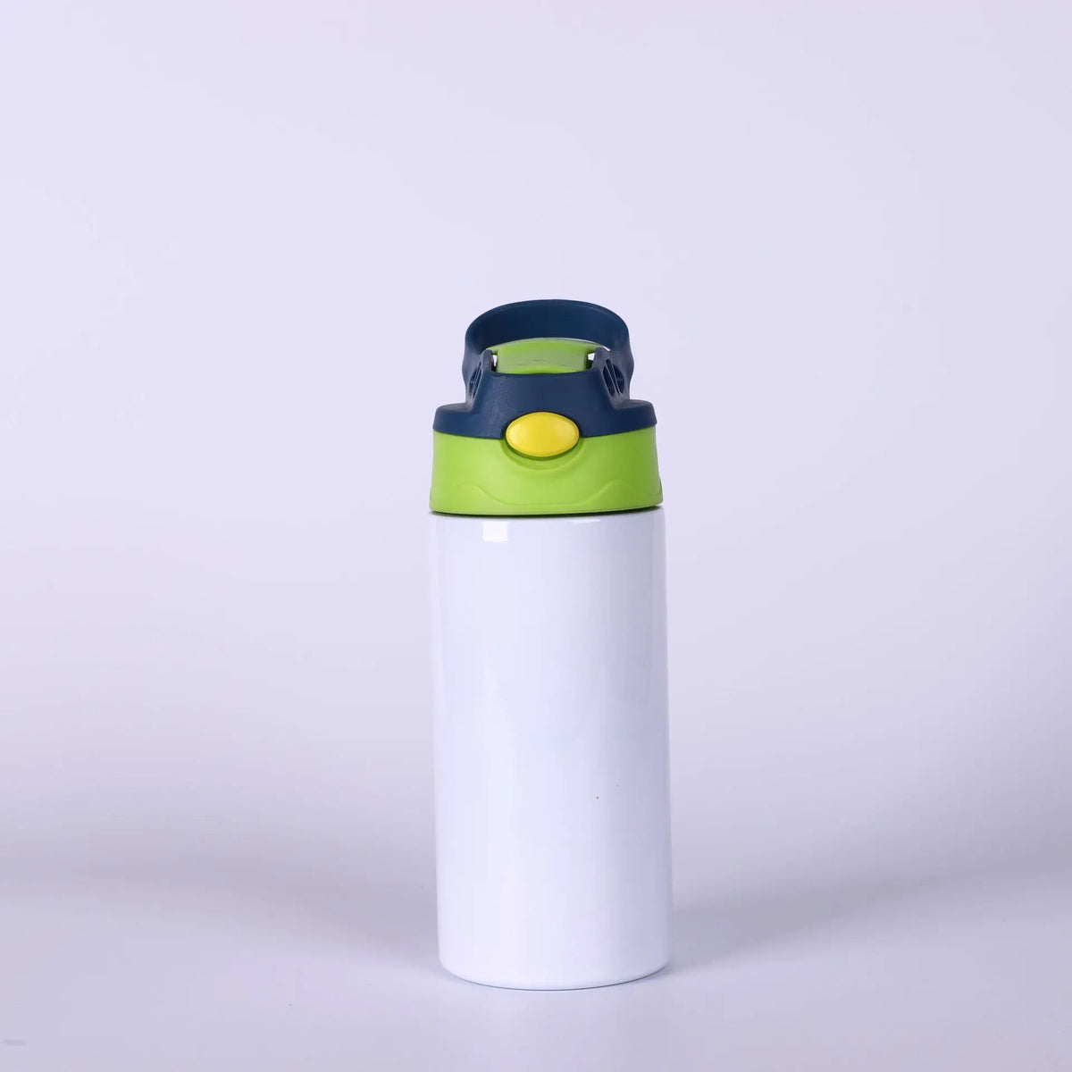 Gourde enfant en inox 360 ml à paille — Bleu
