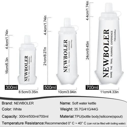 Gourde de vélo en silicone 300 ml à 700 ml