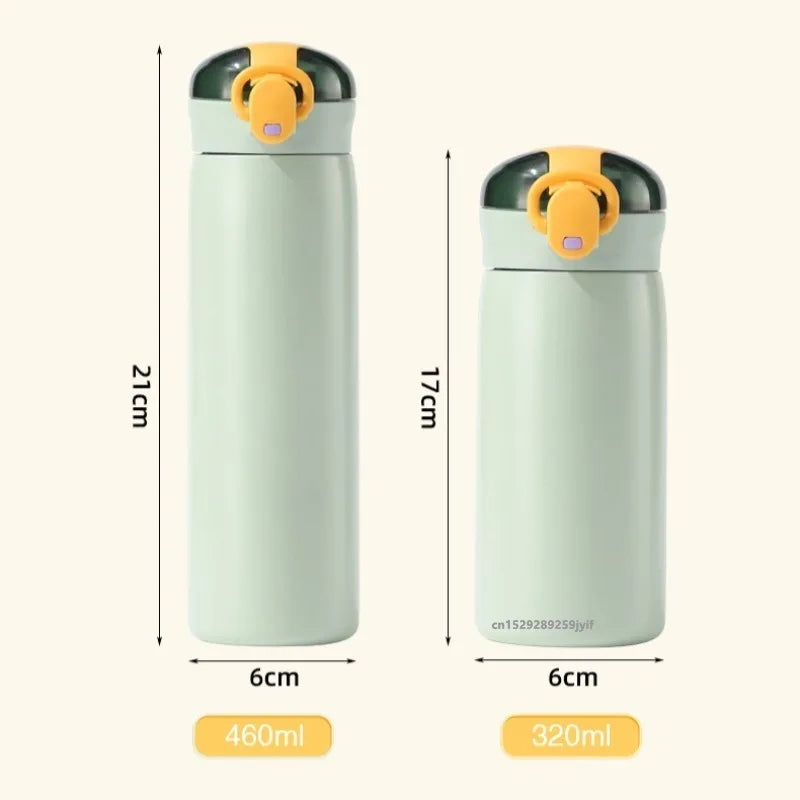 Gourde enfant en inox 320 ml à 460 ml à paille